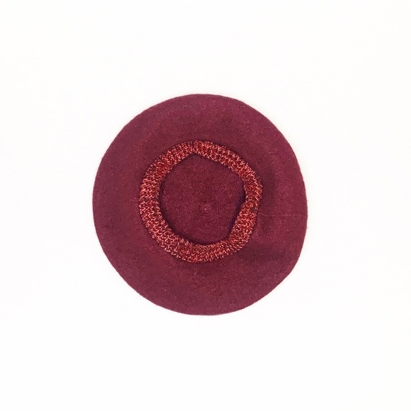 Route 66 Wool Blend Beret, Maroon Burgundy OSFM - Picture 3 of 6